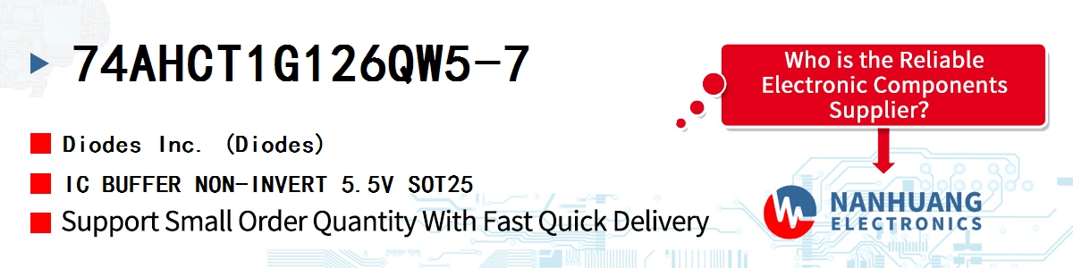 74AHCT1G126QW5-7 Diodes IC BUFFER NON-INVERT 5.5V SOT25