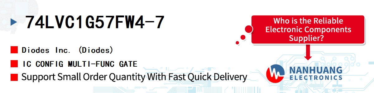 74LVC1G57FW4-7 Diodes IC CONFIG MULTI-FUNC GATE