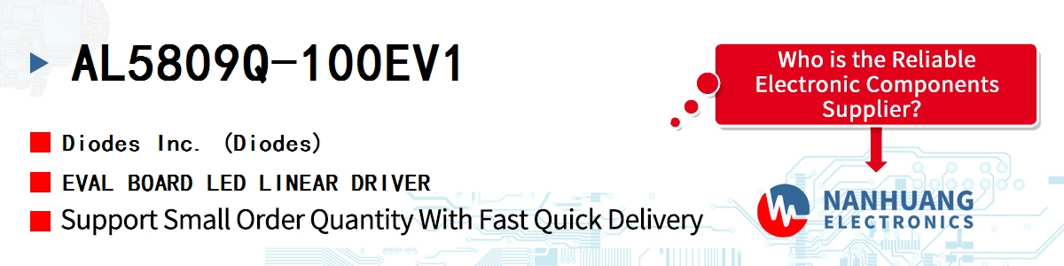 AL5809Q-100EV1 Diodes EVAL BOARD LED LINEAR DRIVER