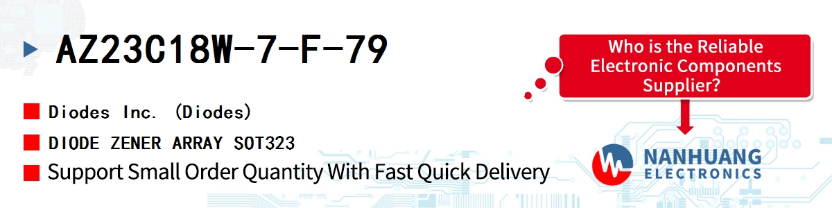 AZ23C18W-7-F-79 Diodes DIODE ZENER ARRAY SOT323