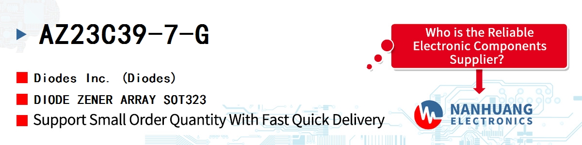 AZ23C39-7-G Diodes DIODE ZENER ARRAY SOT323