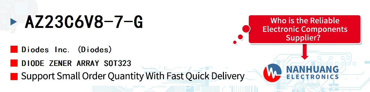 AZ23C6V8-7-G Diodes DIODE ZENER ARRAY SOT323
