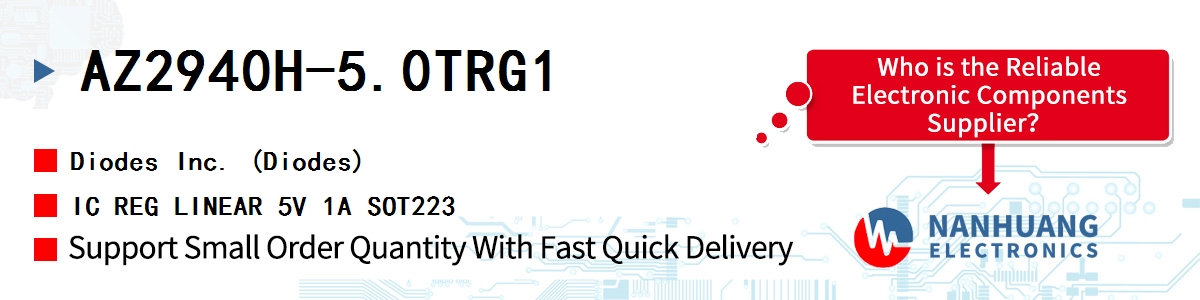AZ2940H-5.0TRG1 Diodes IC REG LINEAR 5V 1A SOT223