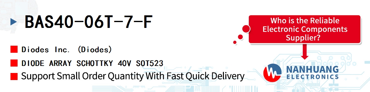 BAS40-06T-7-F Diodes DIODE ARRAY SCHOTTKY 40V SOT523