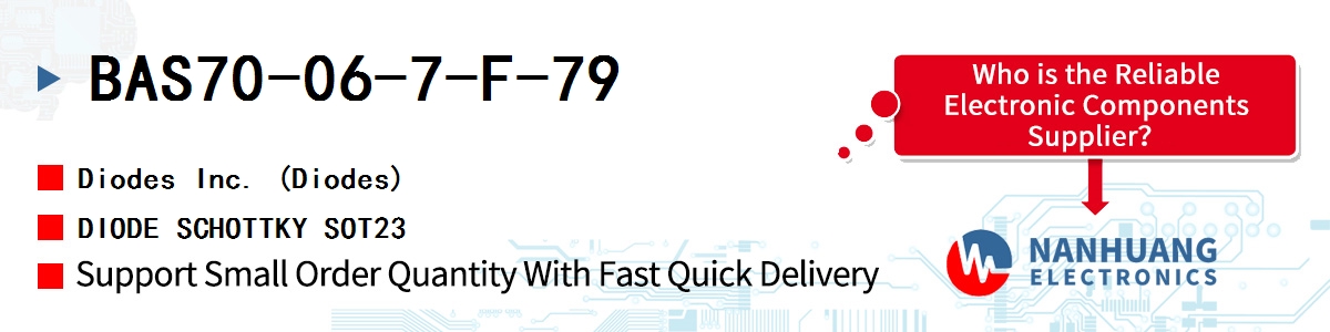 BAS70-06-7-F-79 Diodes DIODE SCHOTTKY SOT23