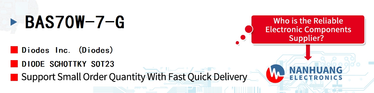 BAS70W-7-G Diodes DIODE SCHOTTKY SOT23