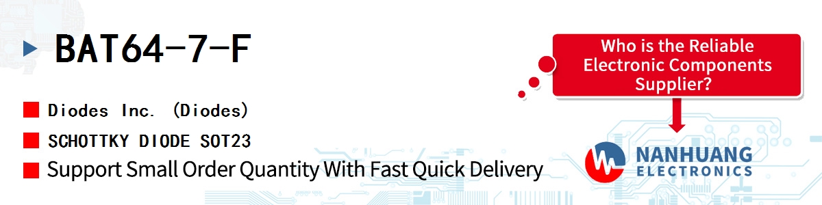 BAT64-7-F Diodes SCHOTTKY DIODE SOT23