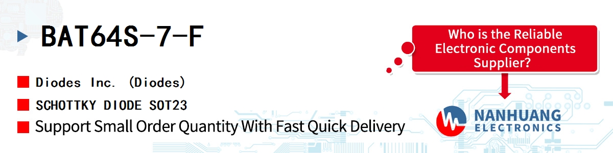 BAT64S-7-F Diodes SCHOTTKY DIODE SOT23