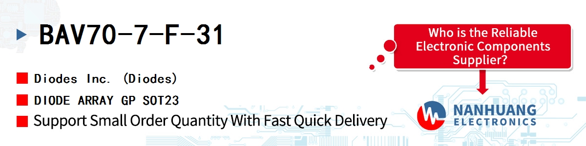 BAV70-7-F-31 Diodes DIODE ARRAY GP SOT23