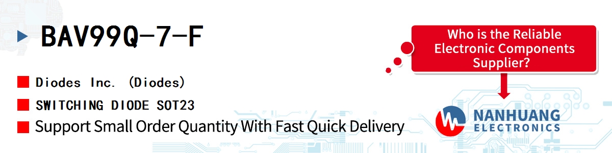 BAV99Q-7-F Diodes SWITCHING DIODE SOT23