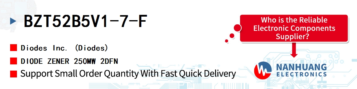 BZT52B5V1-7-F Diodes DIODE ZENER 250MW 2DFN