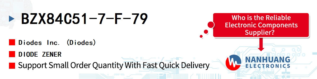 BZX84C51-7-F-79 Diodes DIODE ZENER