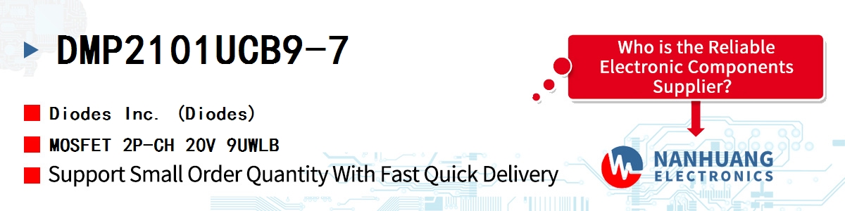 DMP2101UCB9-7 Diodes MOSFET 2P-CH 20V 9UWLB