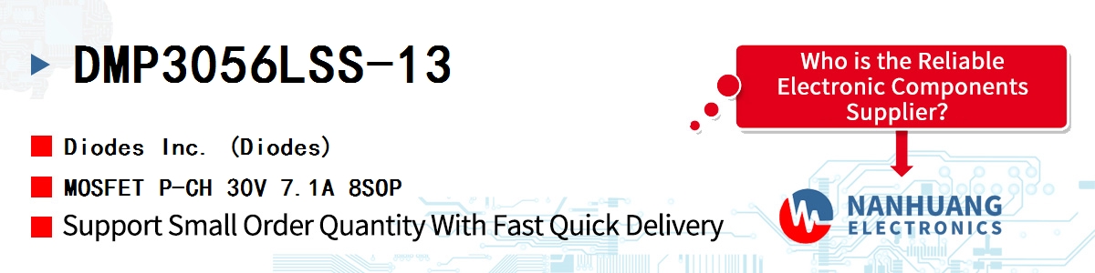 DMP3056LSS-13 Diodes MOSFET P-CH 30V 7.1A 8SOP