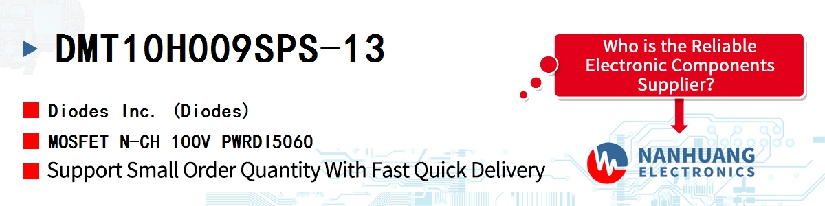 DMT10H009SPS-13 Diodes MOSFET N-CH 100V PWRDI5060