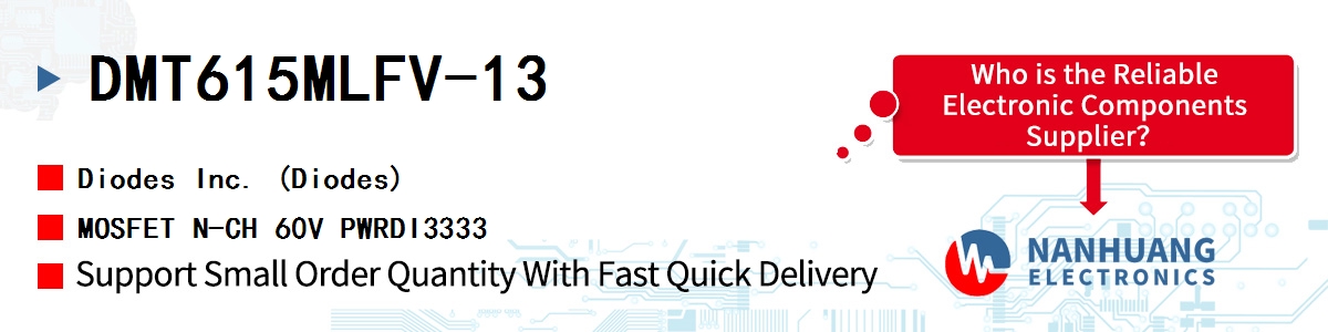 DMT615MLFV-13 Diodes MOSFET N-CH 60V PWRDI3333