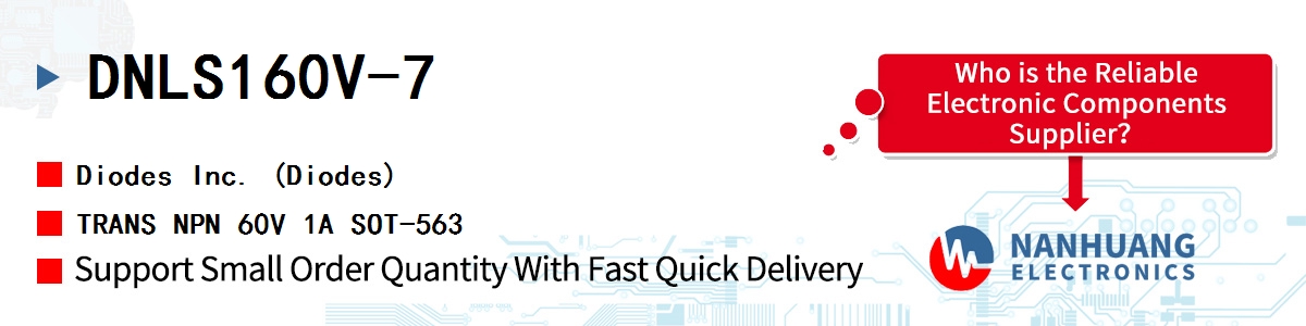 DNLS160V-7 Diodes TRANS NPN 60V 1A SOT-563