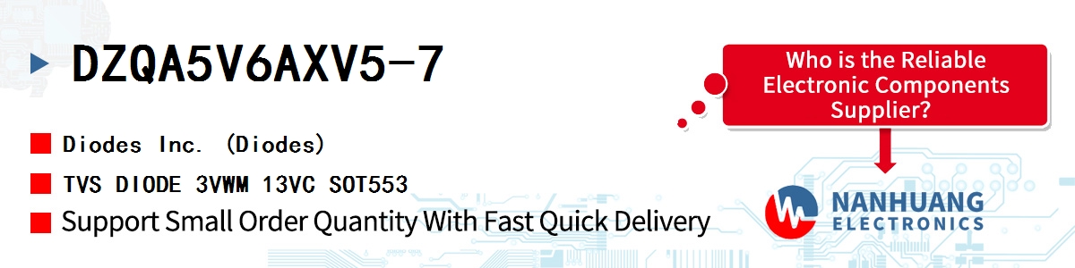 DZQA5V6AXV5-7 Diodes TVS DIODE 3VWM 13VC SOT553