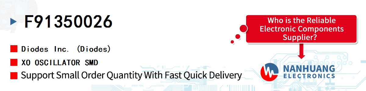 F91350026 Diodes XO OSCILLATOR SMD