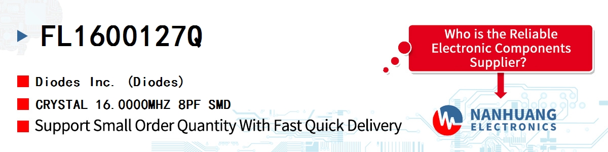 FL1600127Q Diodes CRYSTAL 16.0000MHZ 8PF SMD