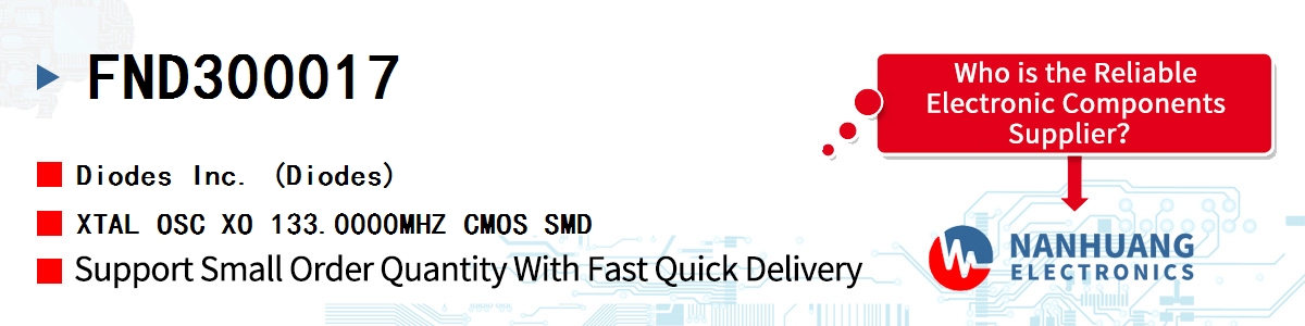 FND300017 Diodes XTAL OSC XO 133.0000MHZ CMOS SMD
