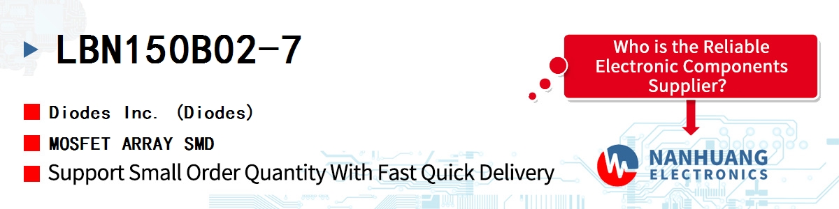 LBN150B02-7 Diodes MOSFET ARRAY SMD