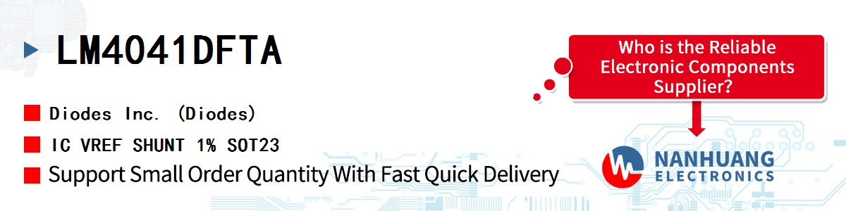 LM4041DFTA Diodes IC VREF SHUNT 1% SOT23
