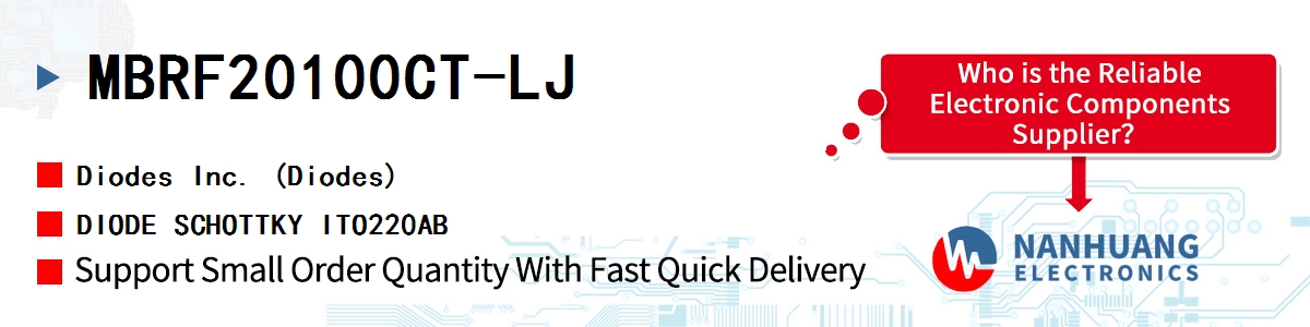 MBRF20100CT-LJ Diodes DIODE SCHOTTKY ITO220AB