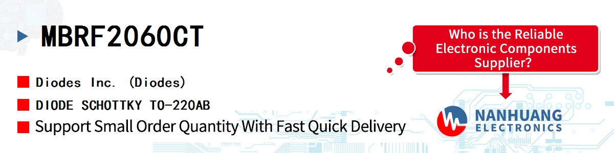 MBRF2060CT Diodes DIODE SCHOTTKY TO-220AB