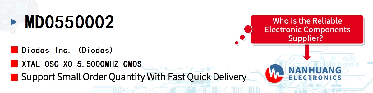 MD0550002 Diodes XTAL OSC XO 5.5000MHZ CMOS