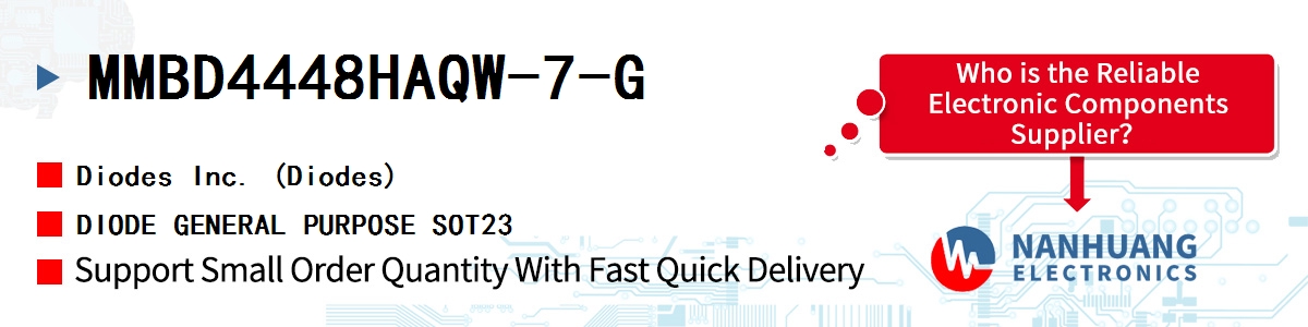 MMBD4448HAQW-7-G Diodes DIODE GENERAL PURPOSE SOT23