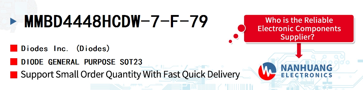 MMBD4448HCDW-7-F-79 Diodes DIODE GENERAL PURPOSE SOT23