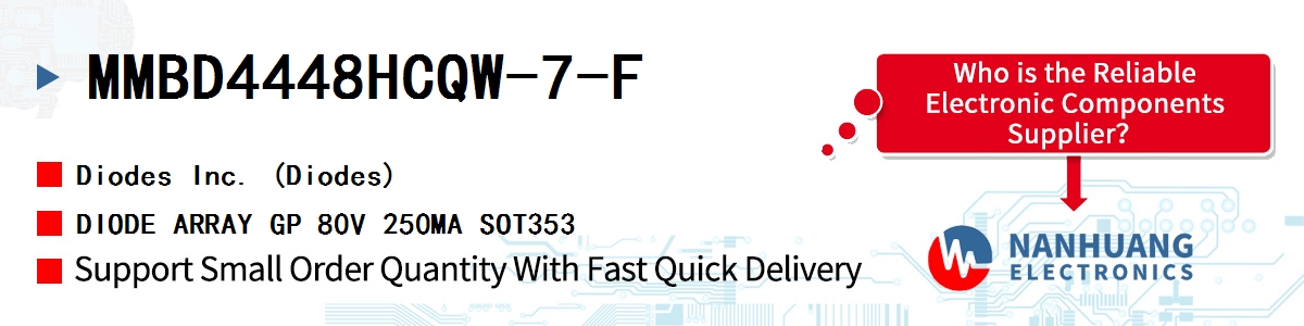 MMBD4448HCQW-7-F Diodes DIODE ARRAY GP 80V 250MA SOT353