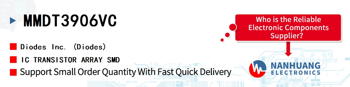 MMDT3906VC Diodes IC TRANSISTOR ARRAY SMD