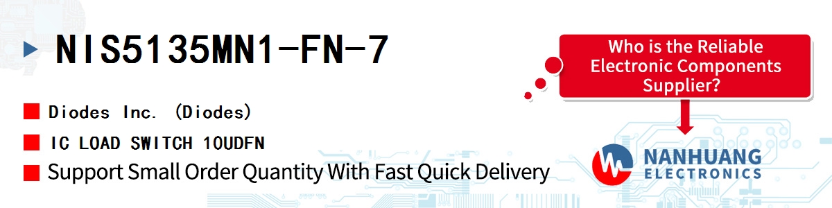 NIS5135MN1-FN-7 Diodes IC LOAD SWITCH 10UDFN