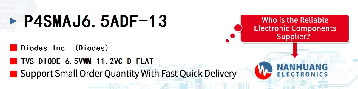 P4SMAJ6.5ADF-13 Diodes TVS DIODE 6.5VWM 11.2VC D-FLAT