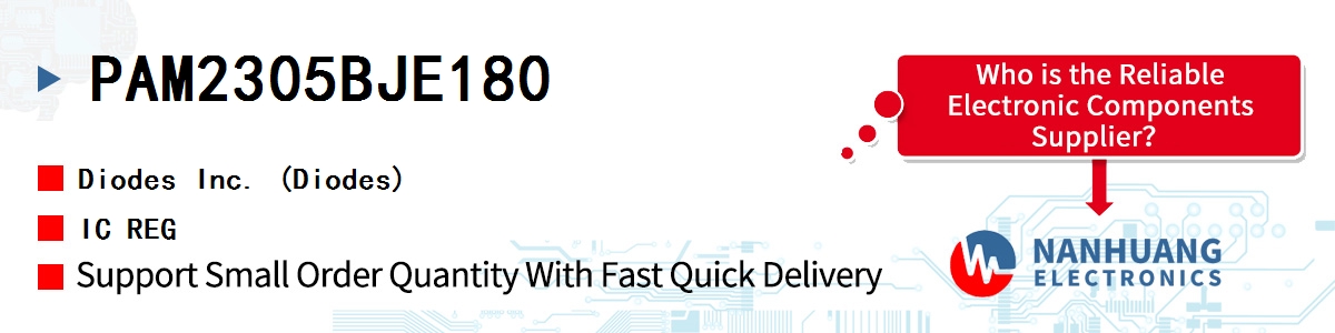 PAM2305BJE180 Diodes IC REG