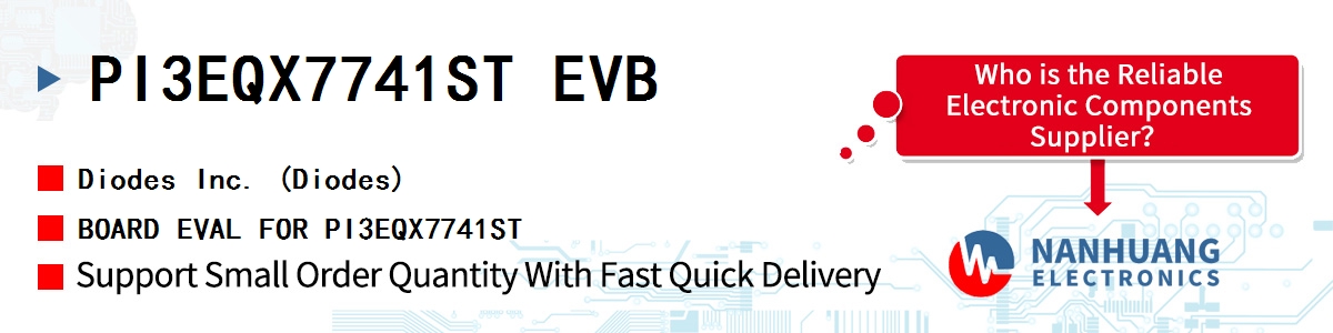 PI3EQX7741ST EVB Diodes BOARD EVAL FOR PI3EQX7741ST