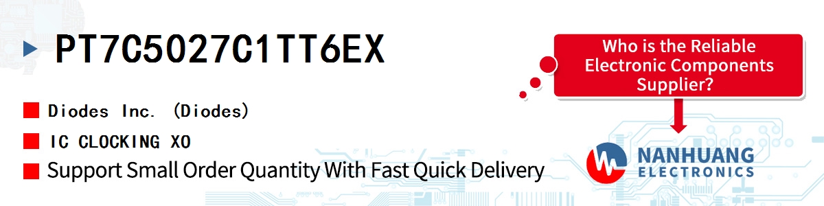 PT7C5027C1TT6EX Diodes IC CLOCKING XO