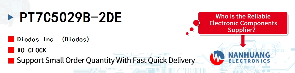 PT7C5029B-2DE Diodes XO CLOCK