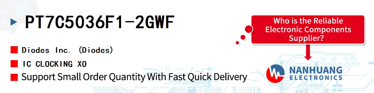 PT7C5036F1-2GWF Diodes IC CLOCKING XO