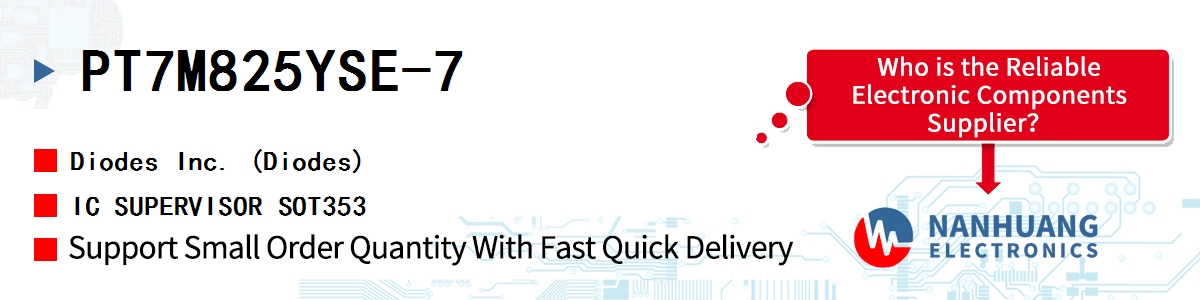 PT7M825YSE-7 Diodes IC SUPERVISOR SOT353
