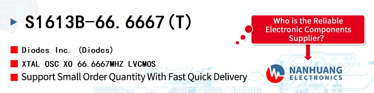 S1613B-66.6667(T) Diodes XTAL OSC XO 66.6667MHZ LVCMOS