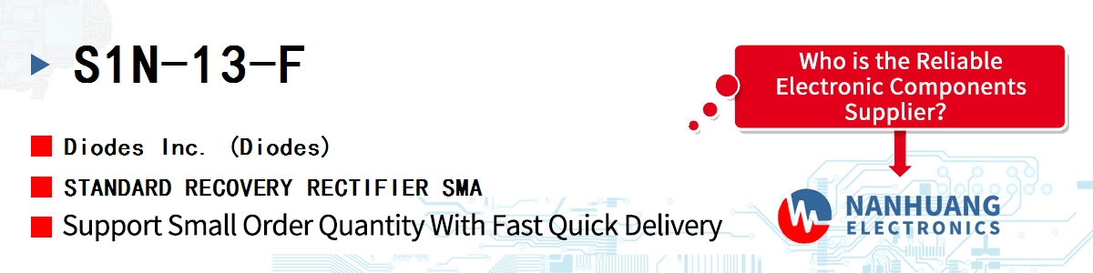 S1N-13-F Diodes STANDARD RECOVERY RECTIFIER SMA