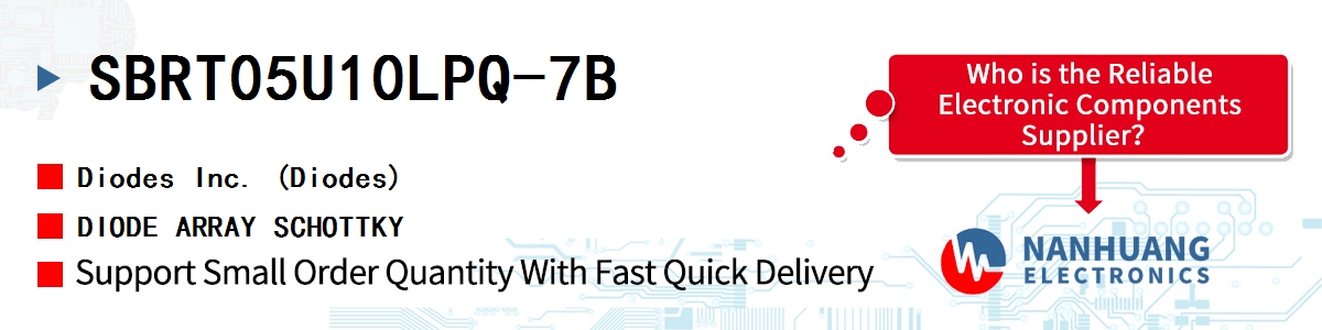 SBRT05U10LPQ-7B Diodes DIODE ARRAY SCHOTTKY