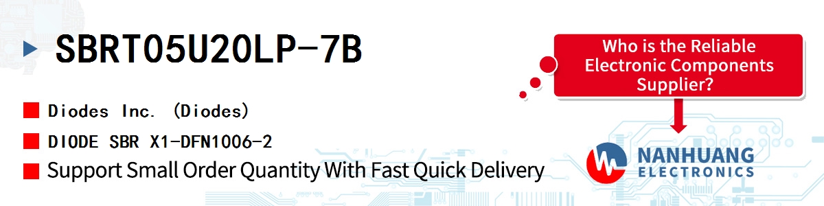 SBRT05U20LP-7B Diodes DIODE SBR X1-DFN1006-2