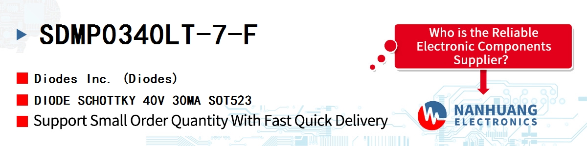 SDMP0340LT-7-F Diodes DIODE SCHOTTKY 40V 30MA SOT523