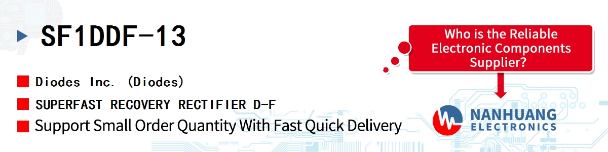 SF1DDF-13 Diodes SUPERFAST RECOVERY RECTIFIER D-F