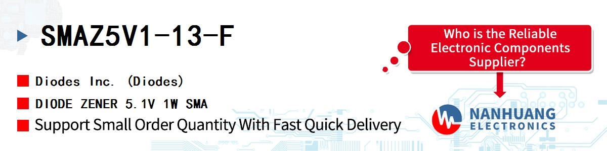 SMAZ5V1-13-F Diodes DIODE ZENER 5.1V 1W SMA