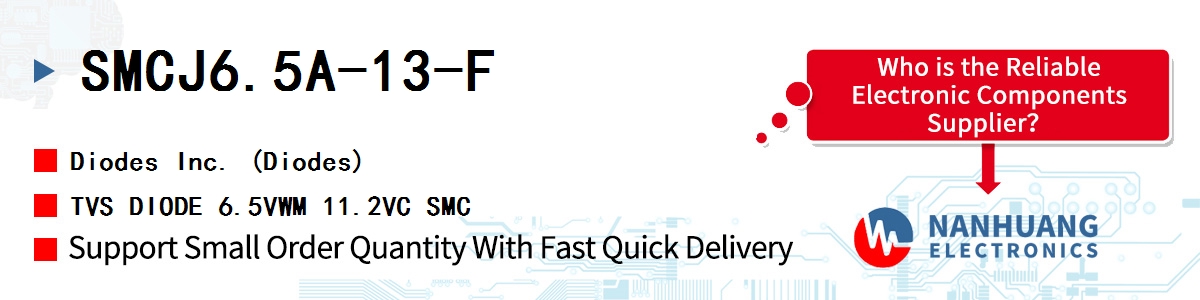SMCJ6.5A-13-F Diodes TVS DIODE 6.5VWM 11.2VC SMC